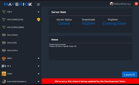 maverick cheats|maverick cheats launcher.